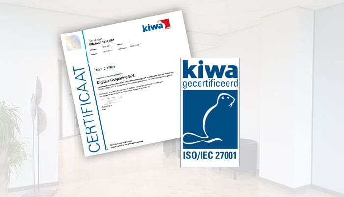DO is ISO/IEC 27001:2017 gecertificeerd!